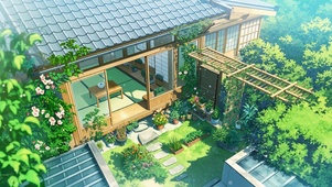 治愈夏天庭院
