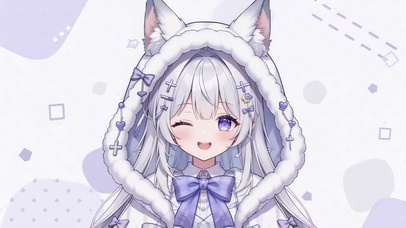 银发狐耳少女萌舞