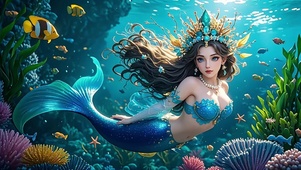 美人鱼如画，海底境似梦