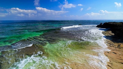 唯美海浪海滩