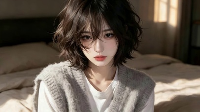 可爱居家女孩
