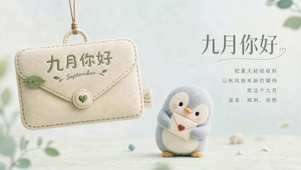 九月企鹅送祝福