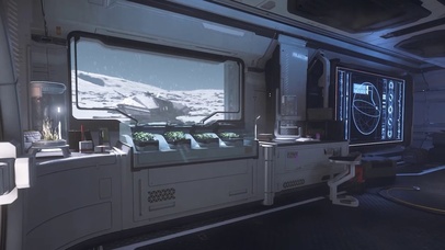 飞船窗外的暴风雪景