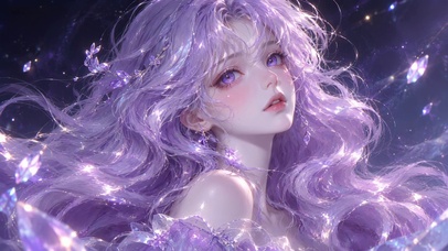 紫发少女