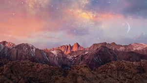 8k超清唯美山川星空