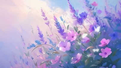 梦幻紫色小花