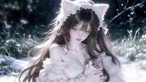 梦幻唯美猫耳少女