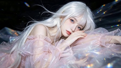 治愈长裙女孩