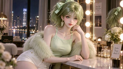 纯欲都市夜景美女