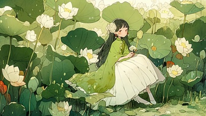 绿色护眼莲