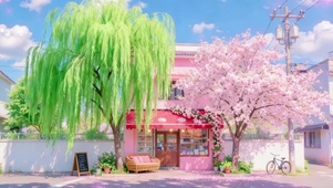治愈小清新樱花小镇