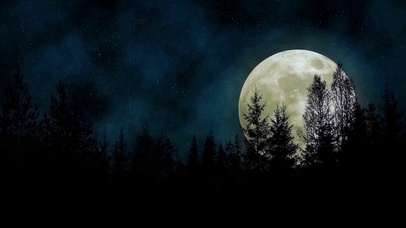 中秋星空月圆