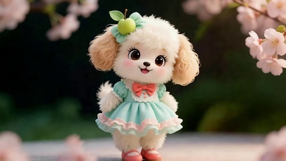 洛丽塔萌趣小狗