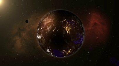 4K陨石穿越地球