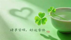4K护眼治愈幸运草