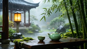 国风雨景