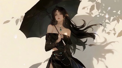 异域长发美少女