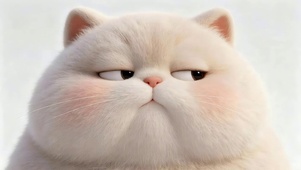 可爱大脸猫