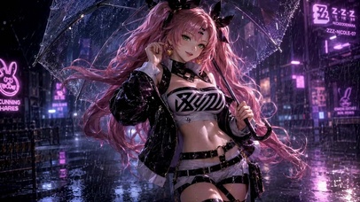 雨夜霓虹少女