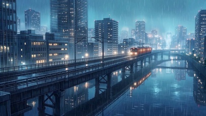 夜雨轨迹