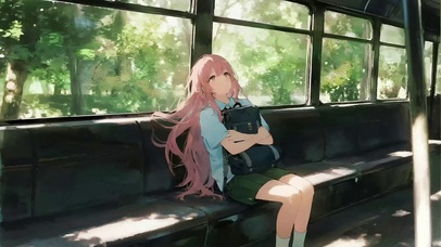 列车上的忧郁少女二