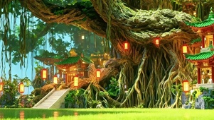 护眼绿景带鱼屏双屏