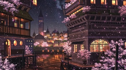 城市樱花