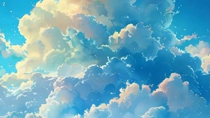 护眼云彩带鱼屏