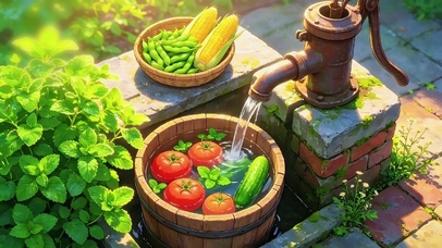 夏日的清新果蔬（治愈水声）