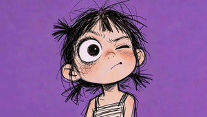 搞怪鬼脸小女孩