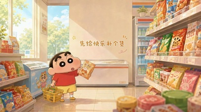 蜡笔小新便利店补给快乐