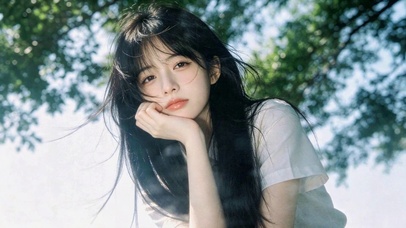 林间清纯少女