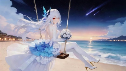 海边可爱女孩