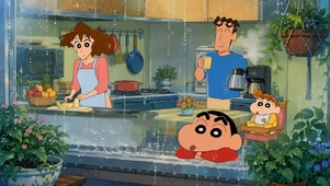 蜡笔小新一家九月日历