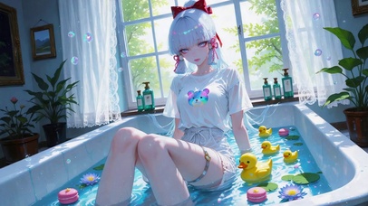 浴缸甜美女孩神里绫华