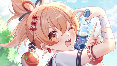 夏日宵宫汽水-画师：狗脸在哪里