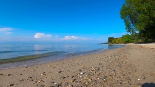 夏日沙滩海浪