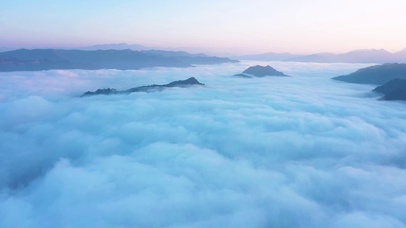 航拍云海