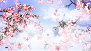 唯美桃花盛开
