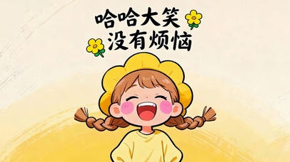 哈哈大笑 没有烦恼