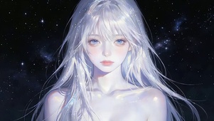 星河银发少女