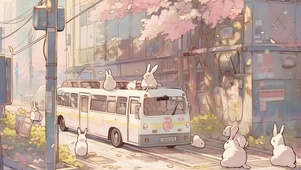 街道巴士小兔