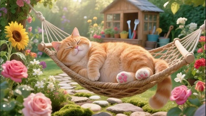 吊床上的大胖橘