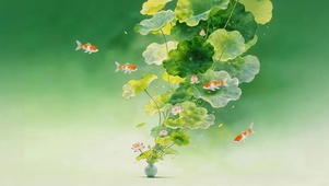 水下水草小鱼