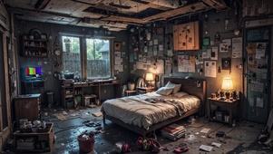 【雨景】杂乱的卧室