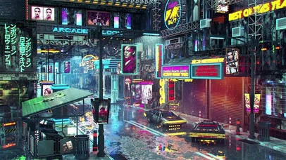 4K都市朋克街道