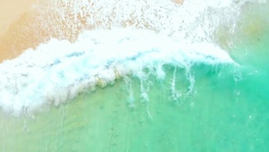 治愈沙滩海浪4K