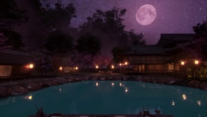 月夜小镇