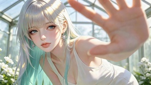 花房少女的伸手邀约