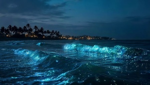 夜晚的大海